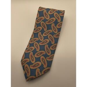 Abercrombie &‎ Fitch Men's Necktie Blue Paisley Classic Business Casual
